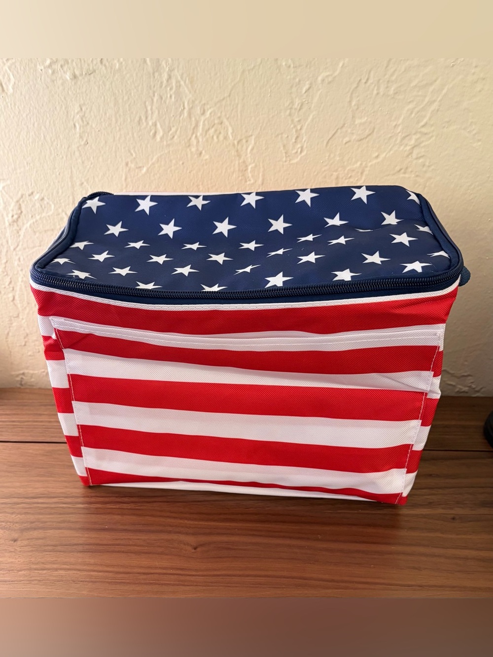 Celebrate It Patriotic Red White & Blue Insulated Cooler Bag New